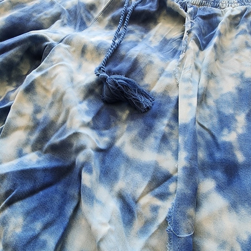 🌊BOHO VIBES✨️Split Wide Leg Tie-Dye Pants loose Y2K boho flowy - Picture 5 of 8